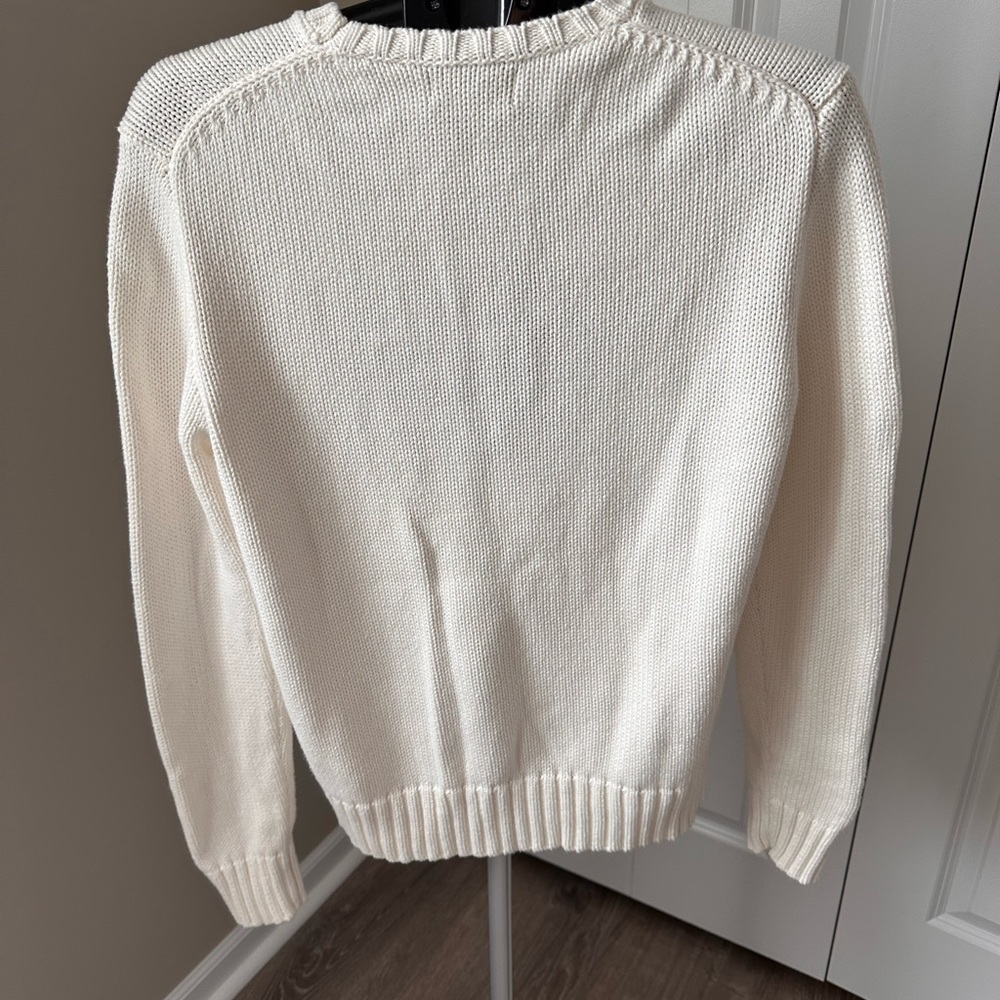 Polo by Ralph Lauren Cream Cable Knit Sweater - Picture 2 of 3